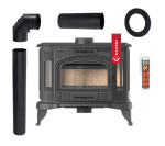 Piec wolnostojący koza K9 ECO 8 kW fi 150 zestaw