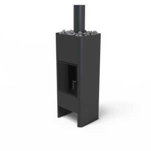 Piec wolnostojący UNICO Timo Steel czarny