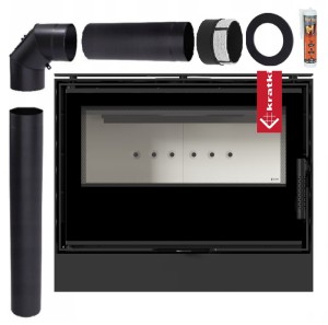 Piec wolnostojący koza Kari 70 8 kW zestaw 