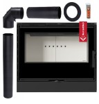 Piec wolnostojący koza Kari 80 12 kW zestaw