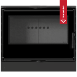 Piec wolnostojący koza Kari 80 12 kW czarny termotec