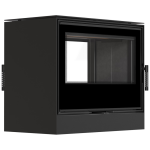 Piec wolnostojący koza Kari 80 Tunel 12 kW czarny termotec