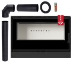 Piec wolnostojący koza Kari 95 14 kW zestaw