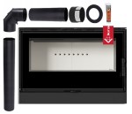 Piec wolnostojący koza Kari 95 14 kW zestaw