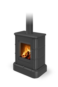 Piec wolnostojący kaflowy ROMOTOP SIENA N 01 CZARNY MAT 49400