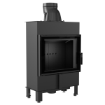 Wkład kominkowy Lucy 12 Slim czarny